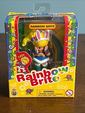 Rainbow Brite Mini Figure by Rainbow — Yellow Hair with Multicolor Outfit